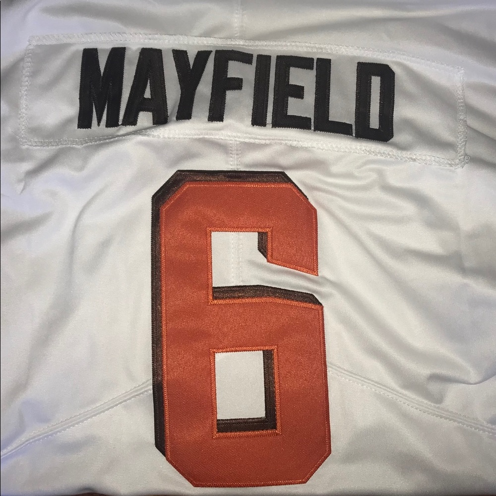 Nike NFL football jersey Browns Baker Mayfield #6